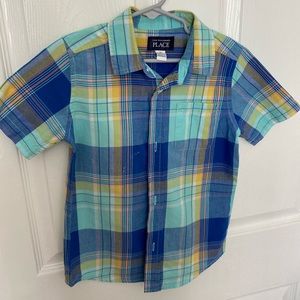 Boy SS button down collar shirt
